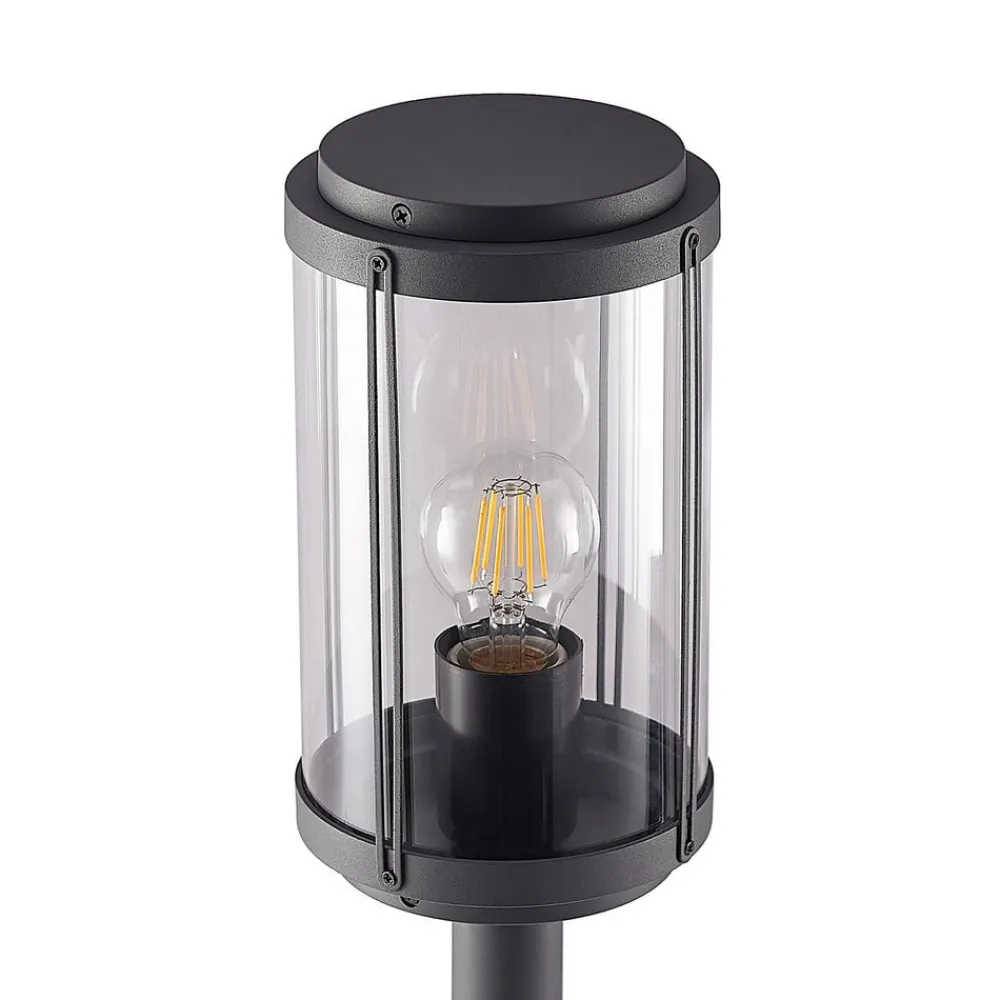 Lindby Ojali veilampe, rund, mørkegrå| Gatebelysning, Pullert Belysning