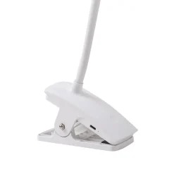 Lindby oppladbar klemmelampe Maori, hvit, metall, CCT, dimbar.| Kontorbelysning|Led-Innendørs