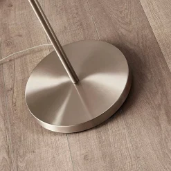 Lindby Parsa gulvlampe, hvit, tekstil, høyde 167 cm, E27| Gulvlamper