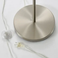 Lindby Parsa gulvlampe, hvit, tekstil, høyde 167 cm, E27| Gulvlamper