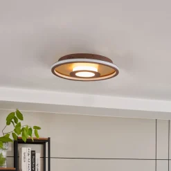 Lindby Pekela LED-taklampe, rund, 43 cm Discount