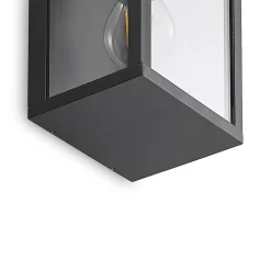 Lindby Peldar utendørs vegglampe, klar, 2 lyskilder, 38 cm, metall Sale