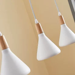 Lindby pendellampe Arina, 100 cm, hvit, 5 lyskilder, E14| Pendellamper