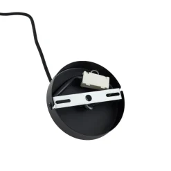 Lindby pendellampe Astraia, natur/svart, lin, Ø 80 cm| Pendellamper