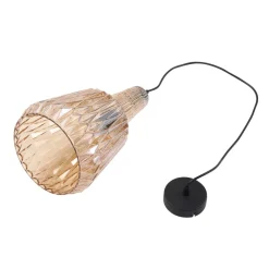 Lindby pendellampe Belarion, ravfarget, glass, Ø 23 cm| Pendellamper