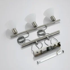 Lindby pendellampe Delira, 3 lyskilder, nikkel, høydejusterbar| Pendellamper