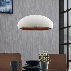 Lindby pendellampe Gerwina, hvit/gull, metall, 40 cm, E27 Best