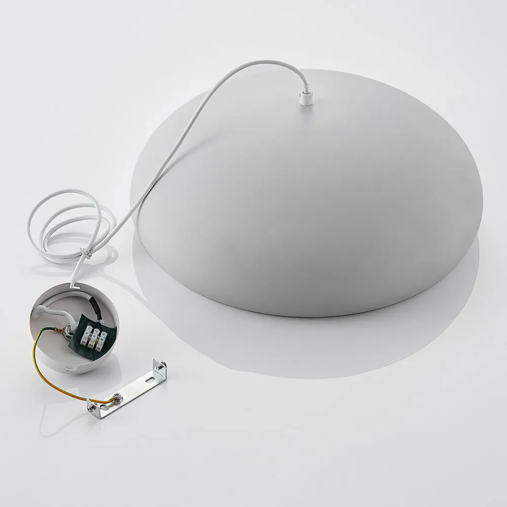 Lindby pendellampe Gerwina, hvit/gull, metall, 40 cm, E27 Best