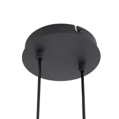 Lindby pendellampe Isamer, røykgrå, 130 cm, globus| Pendellamper