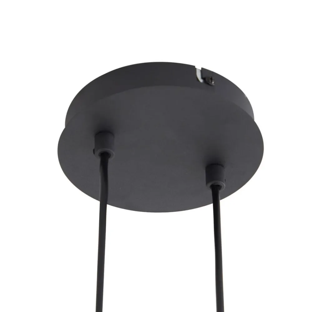 Lindby pendellampe Isamer, røykgrå, 130 cm, globus| Pendellamper