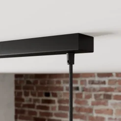 Lindby pendellampe Jasminka, svart/gull, metall, 4 lyskilder.| Pendellamper