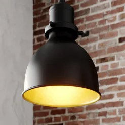 Lindby pendellampe Jasminka, svart/gull, metall, 4 lyskilder.| Pendellamper