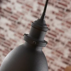 Lindby pendellampe Jasminka, svart/gull, metall, 1 lyskilde.| Pendellamper