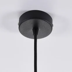 Lindby pendellampe Jasminka, svart/gull, metall, 1 lyskilde.| Pendellamper