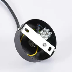 Lindby pendellampe Jasminka, svart/gull, metall, 1 lyskilde.| Pendellamper