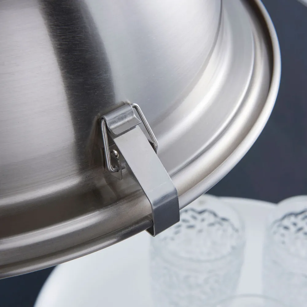 Lindby pendellampe Letty, Ø 39 cm, nikkelfarget, metall, E27 New