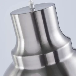 Lindby pendellampe Letty, Ø 39 cm, nikkelfarget, metall, E27 New