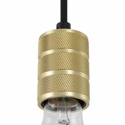 Lindby pendellampe Linaro, Ø 4,6 cm, gull, 1-faset, E27