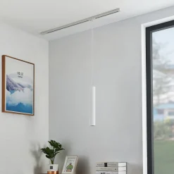 Lindby pendellampe Linaro, 40 cm, hvit, 1-fase, GU10 Online