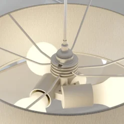 Lindby pendellampe Simaria, brun/grå/hvit, Ø 60 cm, E27 Clearance