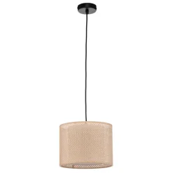 Lindby pendellampe Soula, Ø 26 cm, beige, plast, E27 Discount