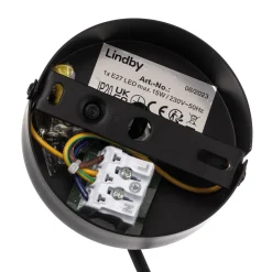 Lindby pendellampe Soula, Ø 26 cm, beige, plast, E27 Discount