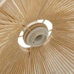 Lindby pendellampe Valdorin, beige, papir, Ø 40 cm, E27 Online