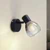 Lindby Pendura vegglampe, Ø 9 cm, svart, glass Clearance