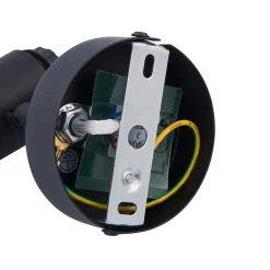 Lindby Pendura vegglampe, Ø 9 cm, svart, glass Clearance