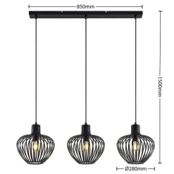 Lindby Pilarion pendellampe, 3 lyskilder| Pendellamper