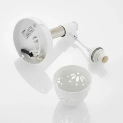 Lindby Pimana vegglampe med keramikkskjerm Hot