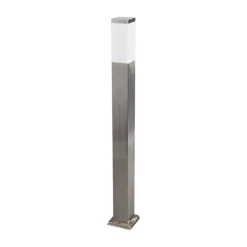 Lindby pullertlampe Lorian, 100 cm, stål, IP44, E27| Terrassebelysning|Gatebelysning, Pullert Belysning