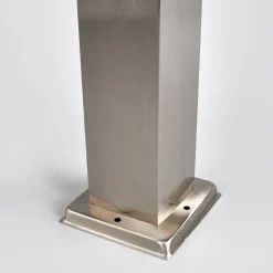 Lindby pullertlampe Lorian, 100 cm, stål, IP44, E27| Terrassebelysning|Gatebelysning, Pullert Belysning