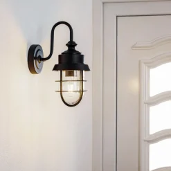 Lindby Rellidia utendørs vegglampe med burskjerm Hot