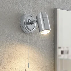 Lindby Remilan vegglampe, krom New