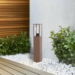 Lindby Robigus sokkellampe, rustfarget, aluminium| Sokkellamper