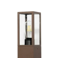 Lindby Robigus sokkellampe, rustfarget, aluminium| Sokkellamper