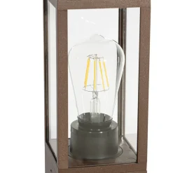 Lindby Robigus sokkellampe, rustfarget, aluminium| Sokkellamper