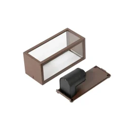 Lindby Robigus utendørs vegglampe, rustfarget, aluminium| Vegglamper Utendørs