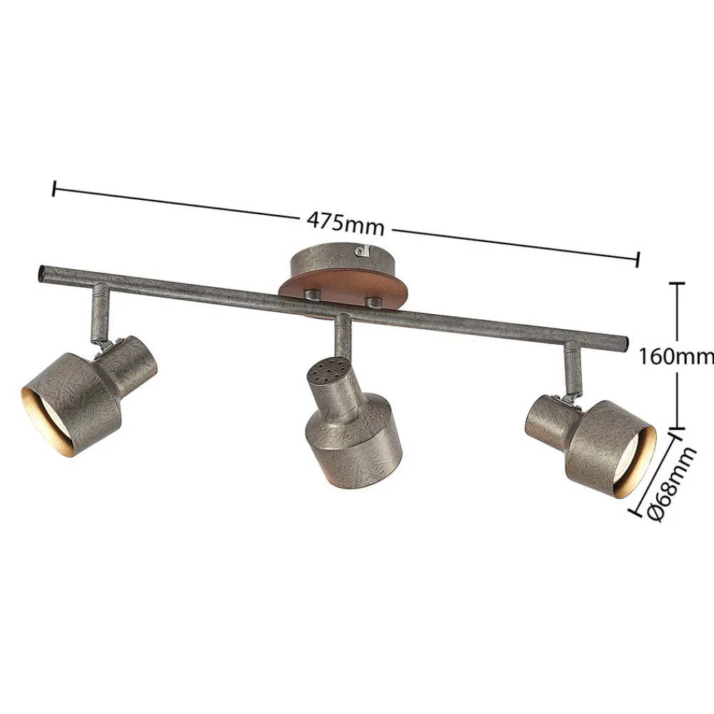 Lindby Sanem spot, 3 lyskilder, lang New
