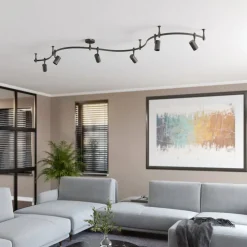 Lindby skinnesystem Delila, svart, fleksibel bruk| Skinnesystem