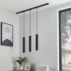 Lindby skinnesystem Linaro, GU10, pendel, 3 lyskilder, svart Outlet