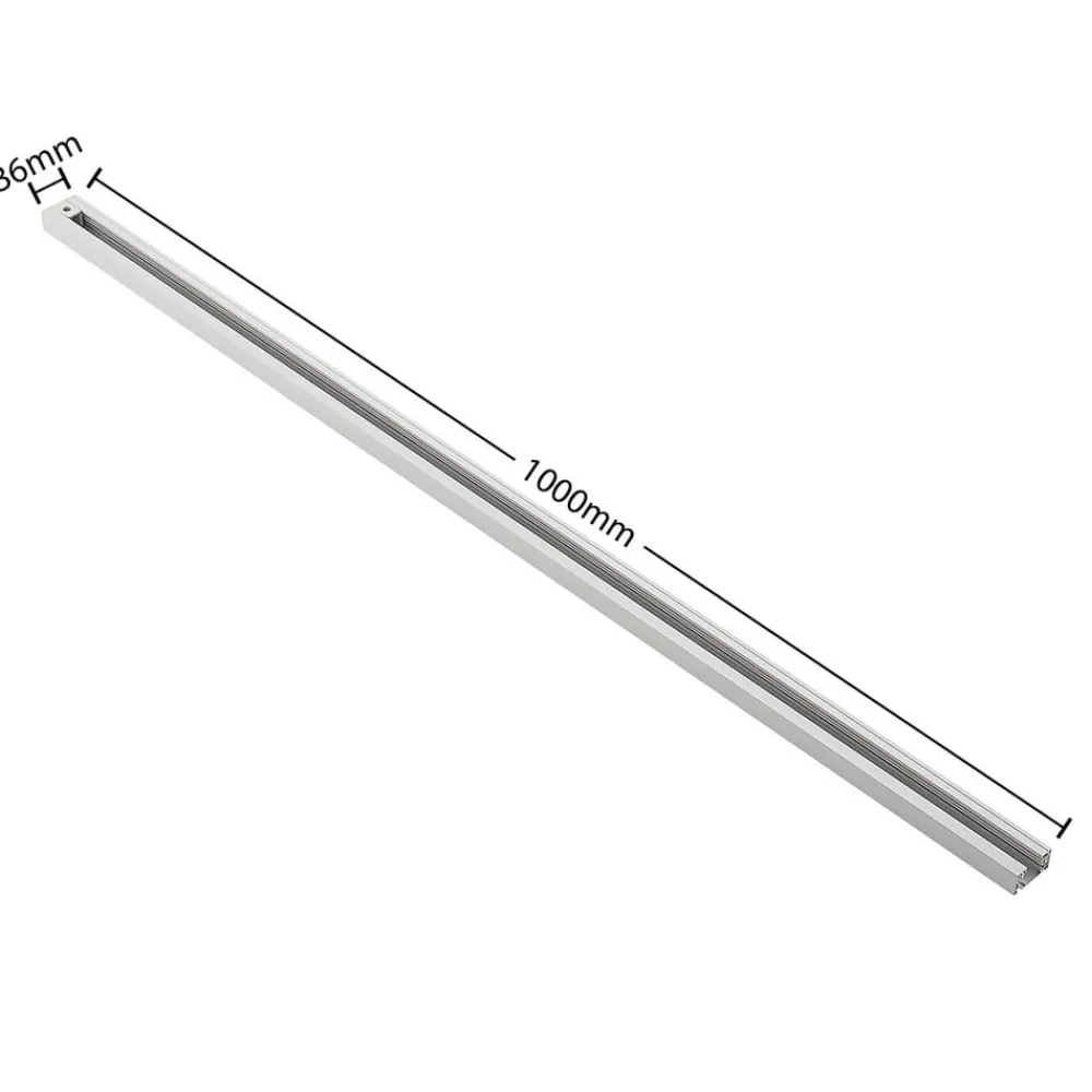 Lindby skinnesystem Linaro, GU10, 4 lyskilder, hvit, Ø 9 cm| Skinnesystem