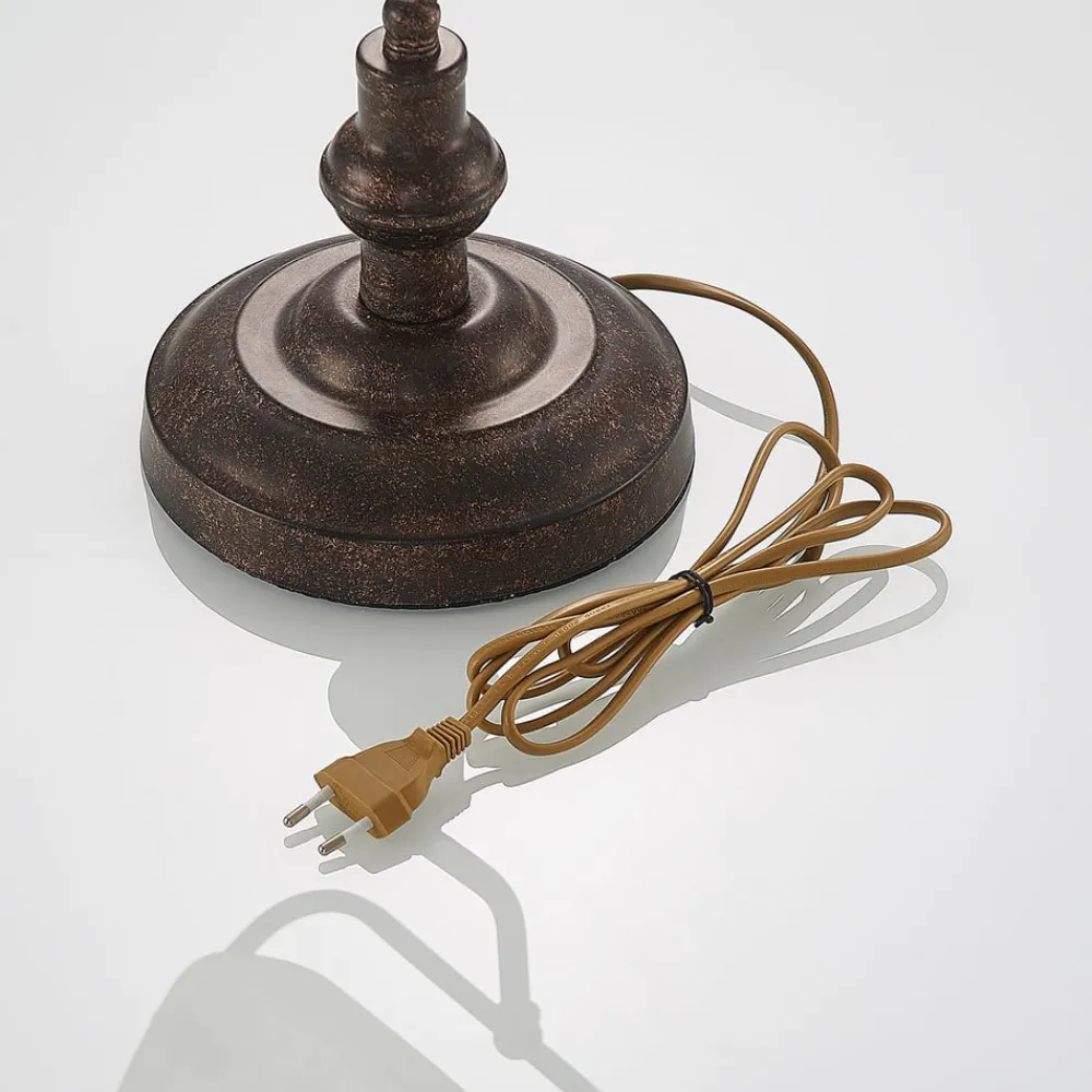 Lindby skrivebordslampe Profina, 39 cm, rustbrun, stål| Kontorbelysning|Bordlamper