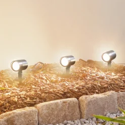 Lindby Smart LED bakkespot Nycta, RGB, Tuya, sett med 3 stk Best