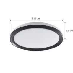 Lindby Smart LED taklampe Ardena, RGBIC, høyde 8,5 cm, Tuya| Smarthus Belysning