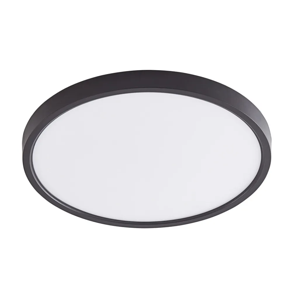 Lindby Smart LED taklampe Pravin, Ø 30 cm, CCT, svart Online