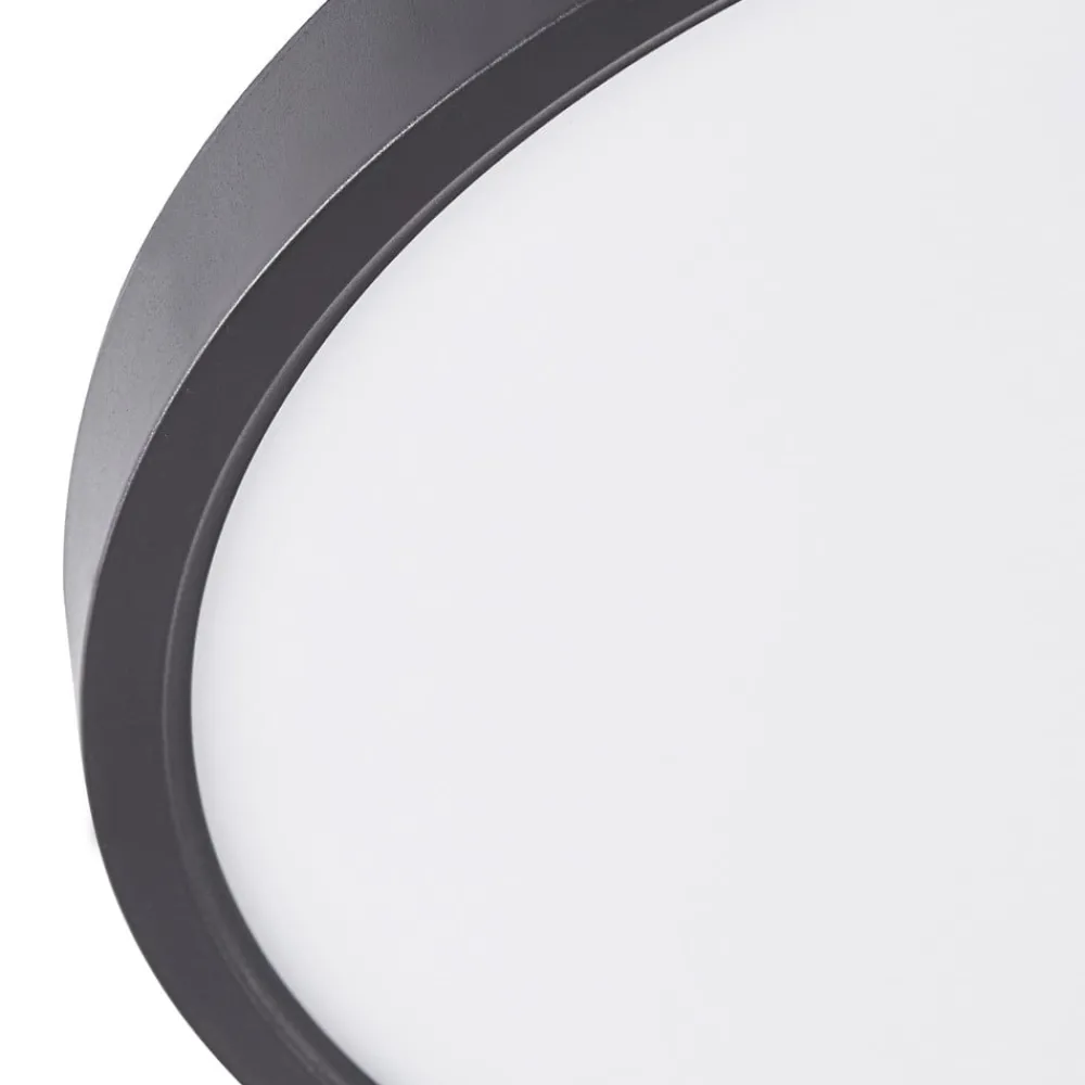 Lindby Smart LED taklampe Pravin, Ø 30 cm, CCT, svart Online