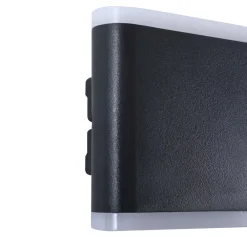 Lindby Smart LED utendørs LED-vegglampe Elvi, CCT, RGB, Tuya, IP54| Kommersiell Utebelysning|Smarthus Utebelysning