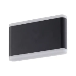 Lindby Smart LED utendørs LED-vegglampe Elvi, CCT, RGB, Tuya, IP54| Kommersiell Utebelysning|Smarthus Utebelysning